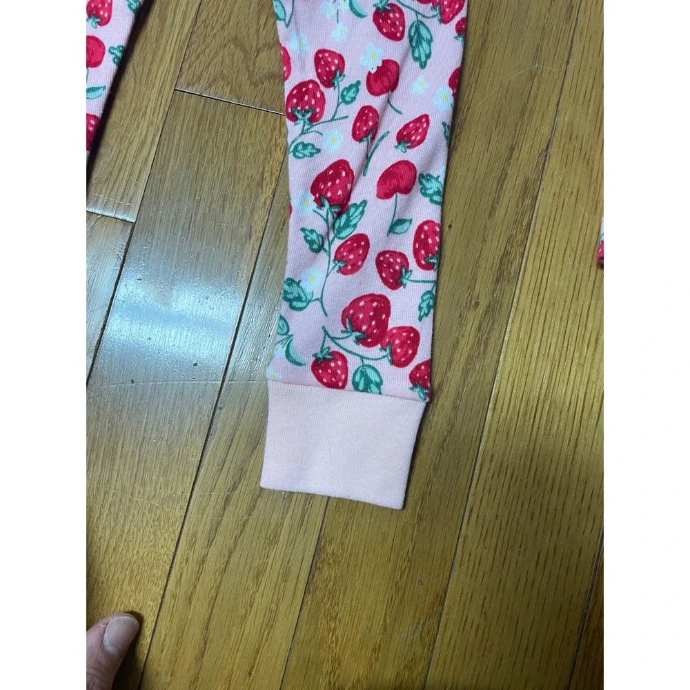 Wonder Nation Toddler Girls 2T Strawberry‎ Cherry Pajama Set  2PC 100%cotton NEW